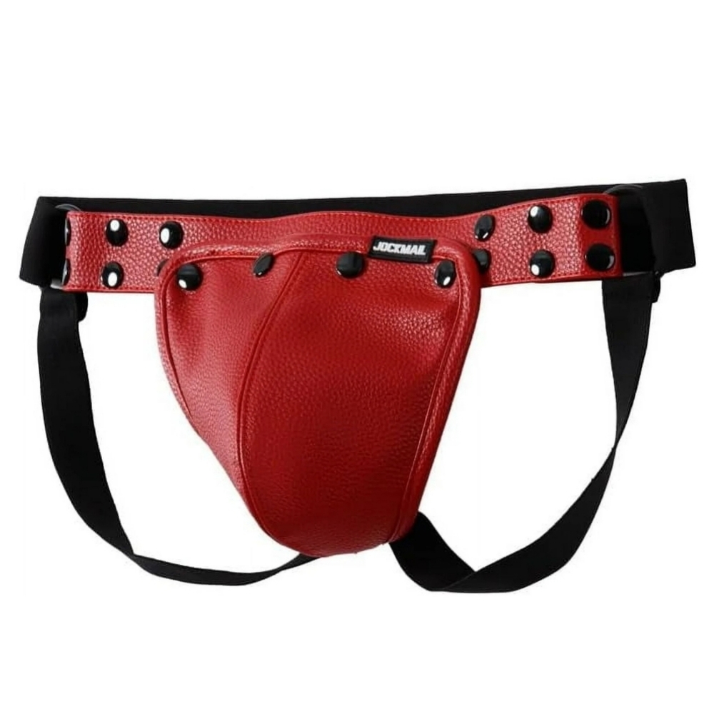 Snap Away Jockstrap PU Leather